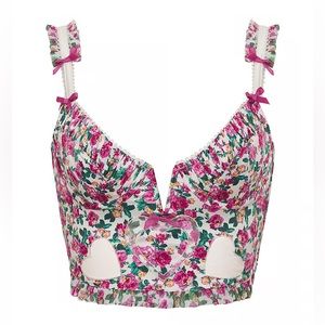 *SOLD* NWT For Love & Lemons Heart Bloom Bustier Top